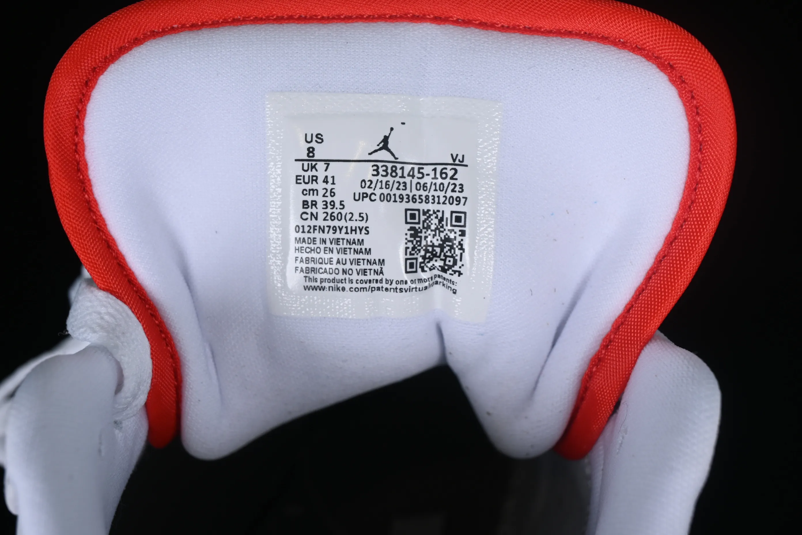 All categories Air Jordan Jordan series basketball shoes Air Jordan 1 Low Air Jordan 1 Low AJ1 Joe 1 white burst pattern low-top cultural casual sneakers 338145-162